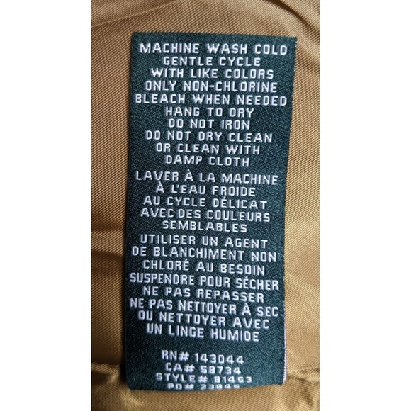 With The Girls By Avec Les Filles Brown Faux Leather Vegan Trench Coat Size M - Picture 11 of 13